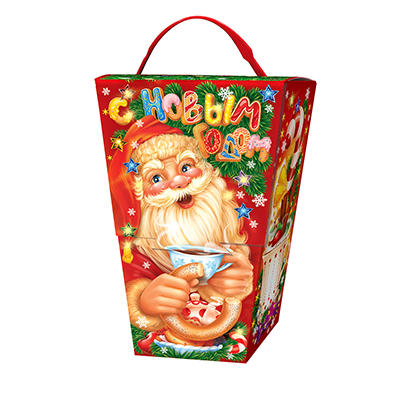 Упаковка для Новогодних подарков 2019 "Дед Мороз" МГК