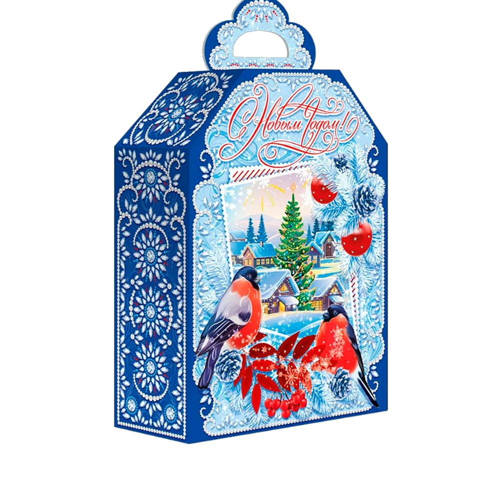 Новогодний подарок 2026 "Снегири на синем" №50